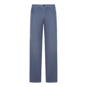 Prada Men Five Pocket Jeans In Washed Denim